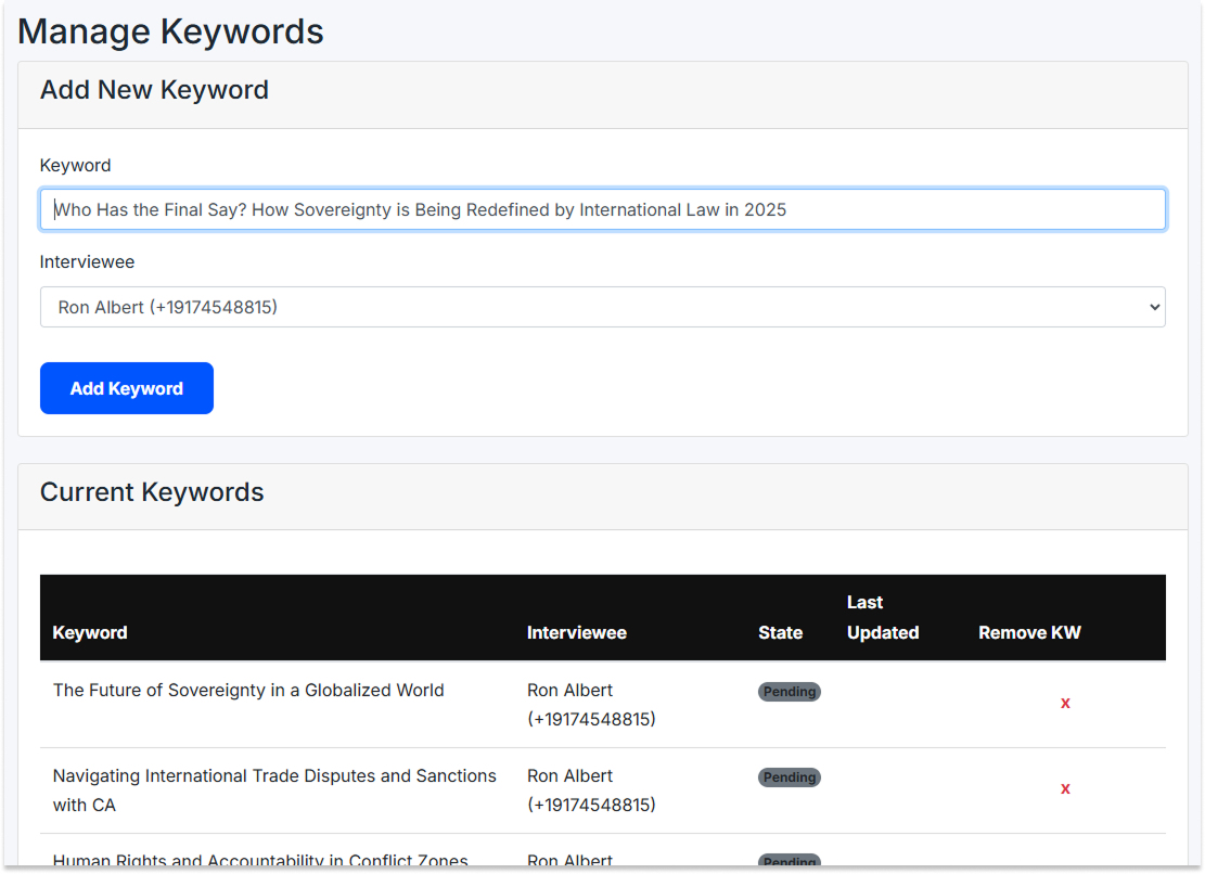 Screenshot of AI-powered content brief generator - Slide 2